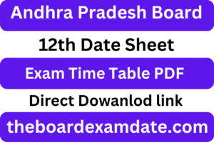 AP Intermediate Time Table