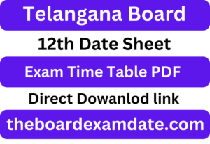 TS Intermediate Time Table